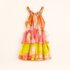Farm Rio Tropical Tiered Ruffle Dress
